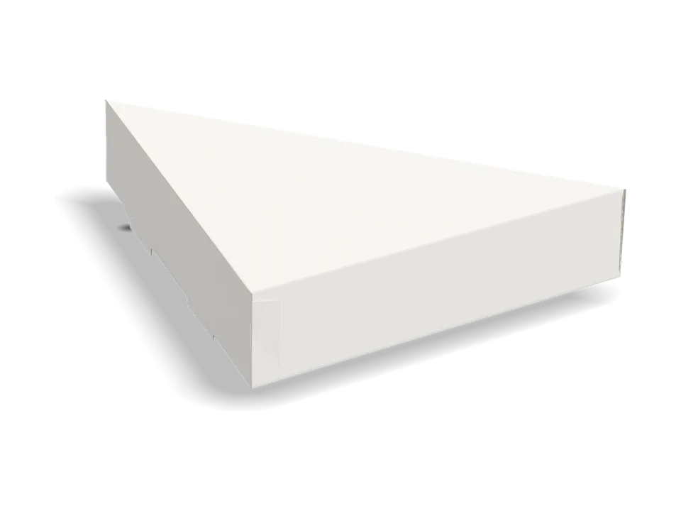 Slice box with locking tabs