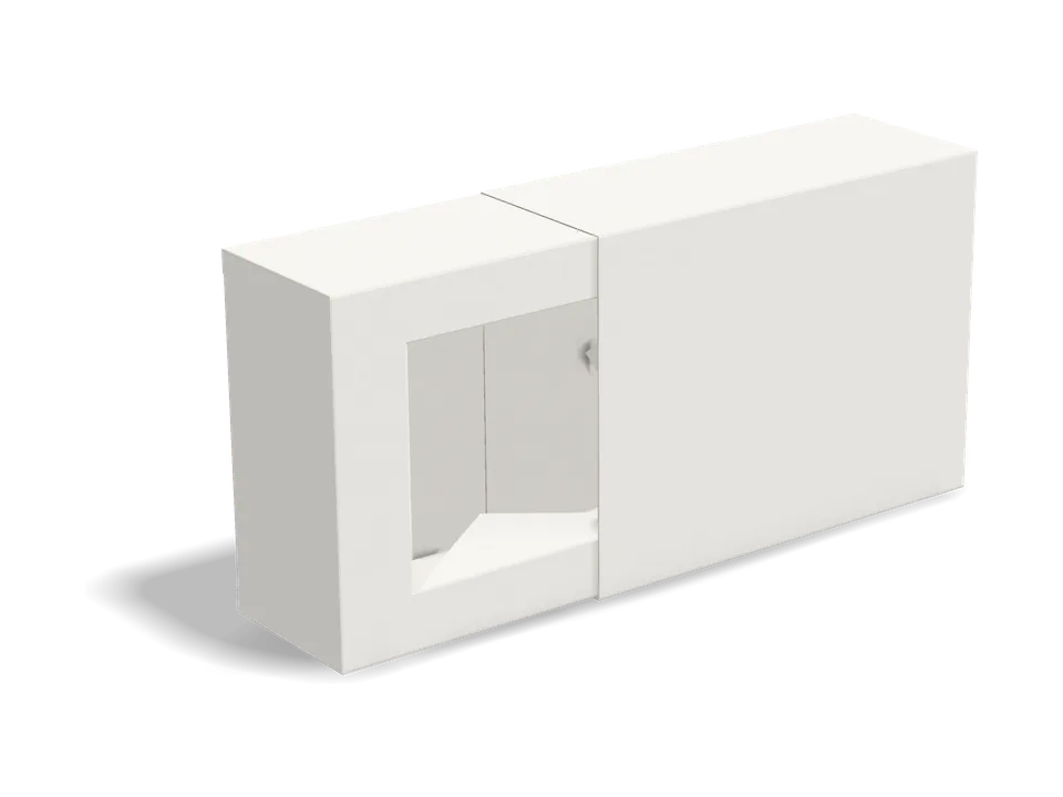 Drawer box with flap tray