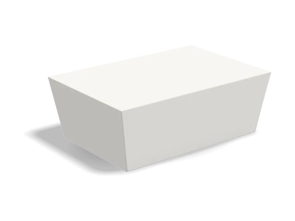 Box with diagonal corner locks