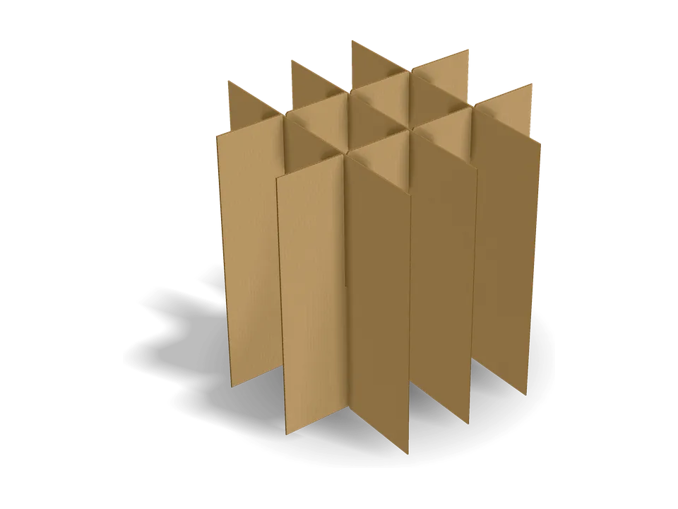12-cell corrugated partition