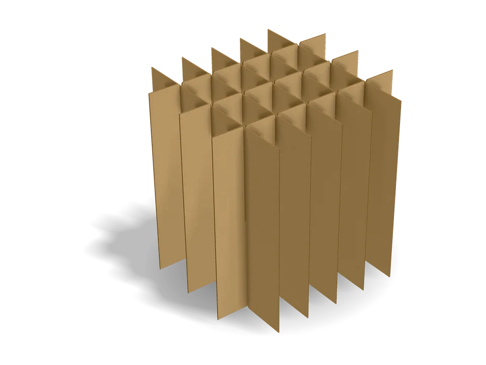 24-cell corrugated partition