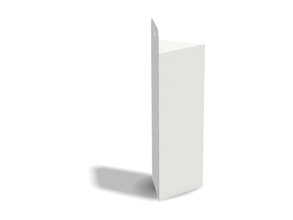 Hanging triangular carton