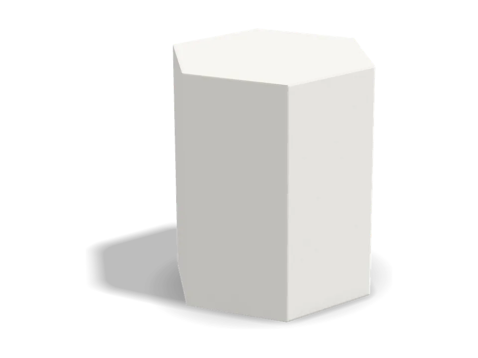 Hexagonal box with auto-lock bottom