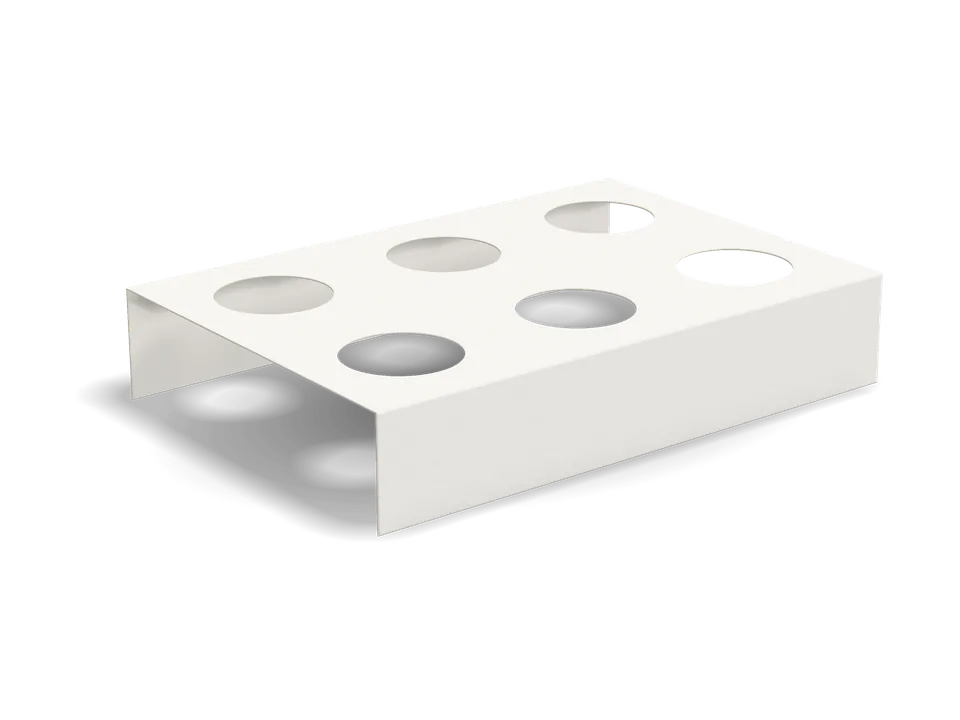 Die-cut insert with folded legs