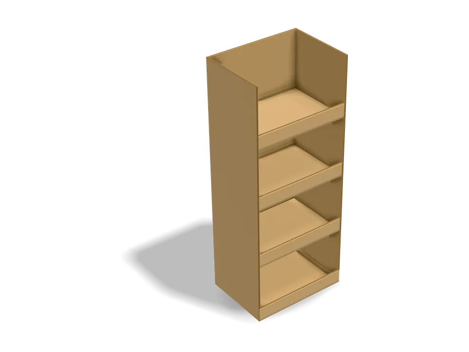 Display column with shelves
