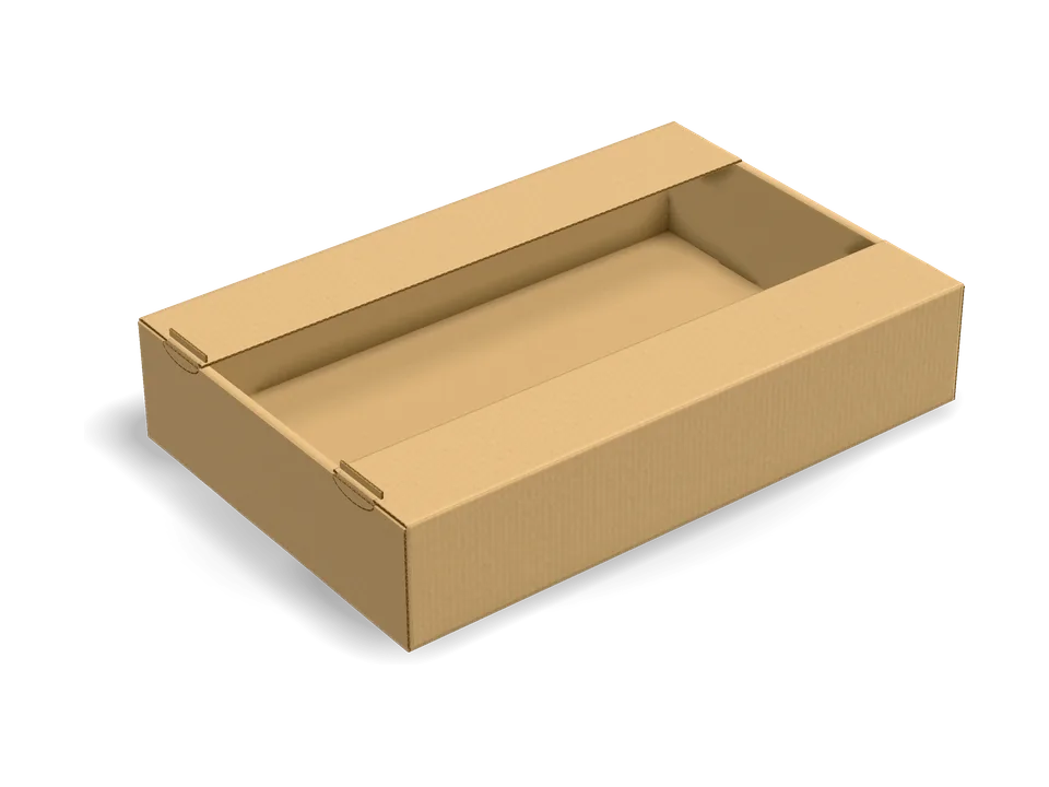Display with front flaps